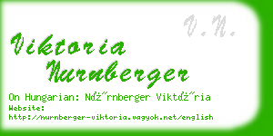 viktoria nurnberger business card